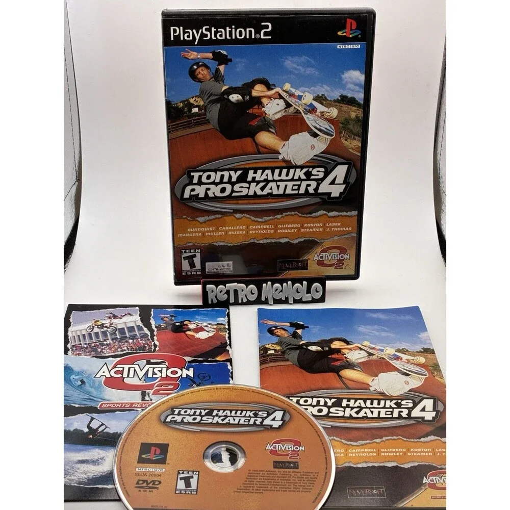 Tony Hawk's Pro Skater 4 PlayStation 2 Ps2 - CIB w/Reg Card! EXCELLENT Tested!